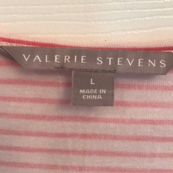 Valerie Stevens size L pullover v-neck tunic - Picture 2 of 5